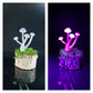 Mushroom Sculpture, UV Black Light, Made to Order